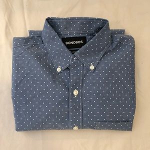 Bonobos Blue/White Polka Dot Shirt